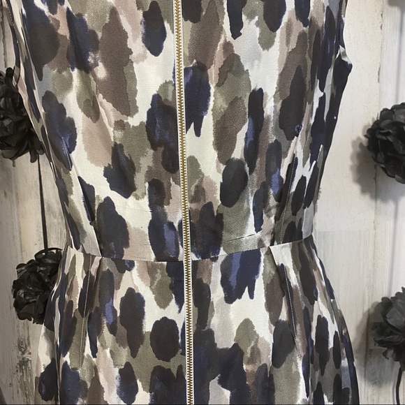 kate spade Rhea Ruffle Ink Blot dress EUC sz 8 - Picture 6 of 11